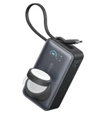 Anker MagGo A1657H11 10000mAh 35W power bank with Apple Watch charging in black
