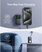 Anker MagGo Power Bank 10000mAh 35W with Apple Watch Charging USB-C (A1657H11) - Black
