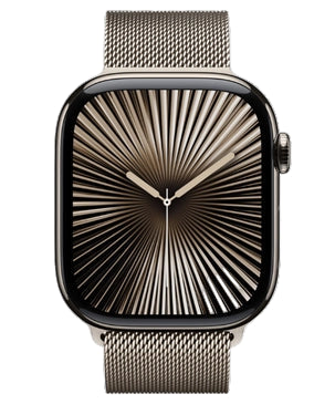 Apple Watch Series 10 GPS + Cellular 46mm Natural Titanium with Milanese Loop for Doha Qatar online shopping and delivery