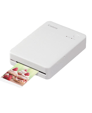 Canon Selphy QX20 Compact Photo Printer White with Wi-Fi and 287x287 DPI printing, available for online purchase and delivery in Doha, Qatar.