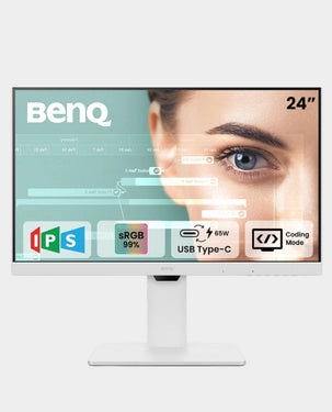 BenQ GW2486TC 23.8-inch Full HD IPS monitor with USB-C, ergonomic stand, and eye-care features for home office in Doha, Qatar.