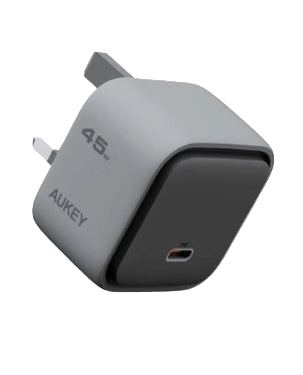 Aukey Comet 45W PD Wall Charger with GaN Technology PA-C2 Gray Aukey Comet 45W PD Wall Charger with GaN Technology PA-C2 Gray