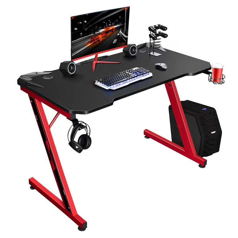 Weishi Sports Gaming Table 1200CM / Black and Red with Cup holder and headphone holder