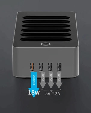 WST 6-in-1 Power Bank Station – Black WST 6-in-1 Power Bank Station – Black