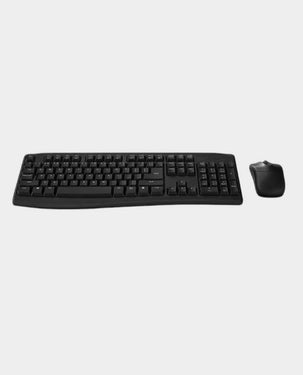 Rapoo X1800Pro Wireless Keyboard and Mouse | Spill Resistant English Arabic Keyboard | 1000 DPI Sensor Mouse - Black