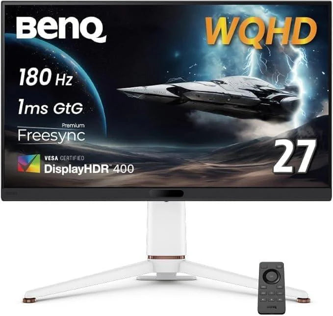 BenQ Mobiuz EX271Q 27-inch gaming monitor with QHD resolution, HDRi, and 180Hz refresh – perfect for fast-paced gaming in Doha, Qatar.
