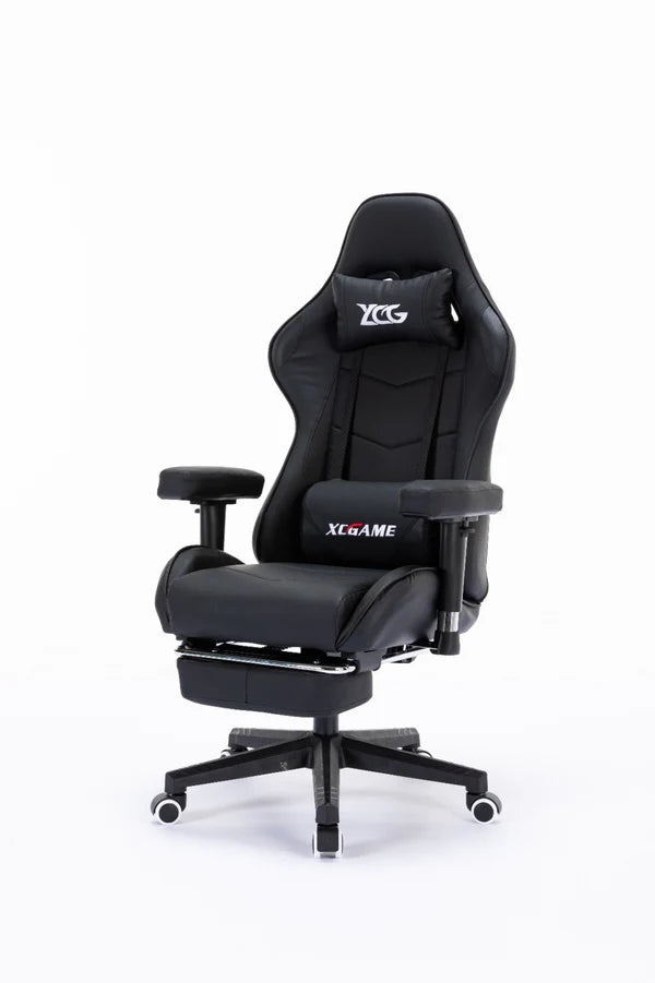 XC Game Gaming Chair with Footrest Black XC Game Gaming Chair with Footrest Black