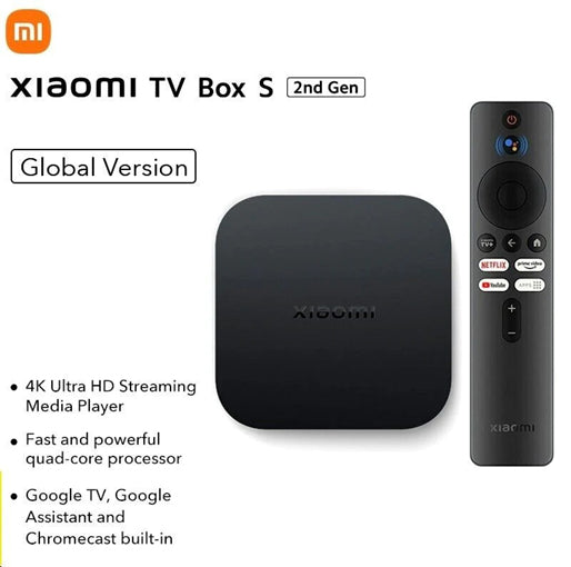 Xiaomi TV Box S Android 2nd Gen 4K Ultra HD MDZ-28-AA – Black Xiaomi TV Box S Android 2nd Gen 4K Ultra HD MDZ-28-AA – Black