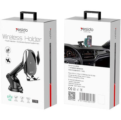 Yesido C123 Car Phone Holder and Wireless Charger