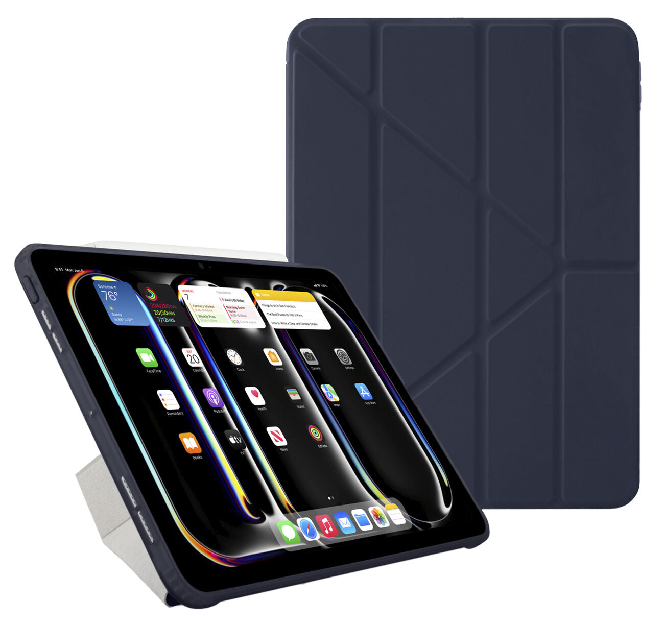 Pipetto Origami No.1 Original Case for iPad Pro 13 Inch 2024 - Navy Pipetto Origami No.1 Original Case for iPad Pro 13 Inch 2024 - Navy