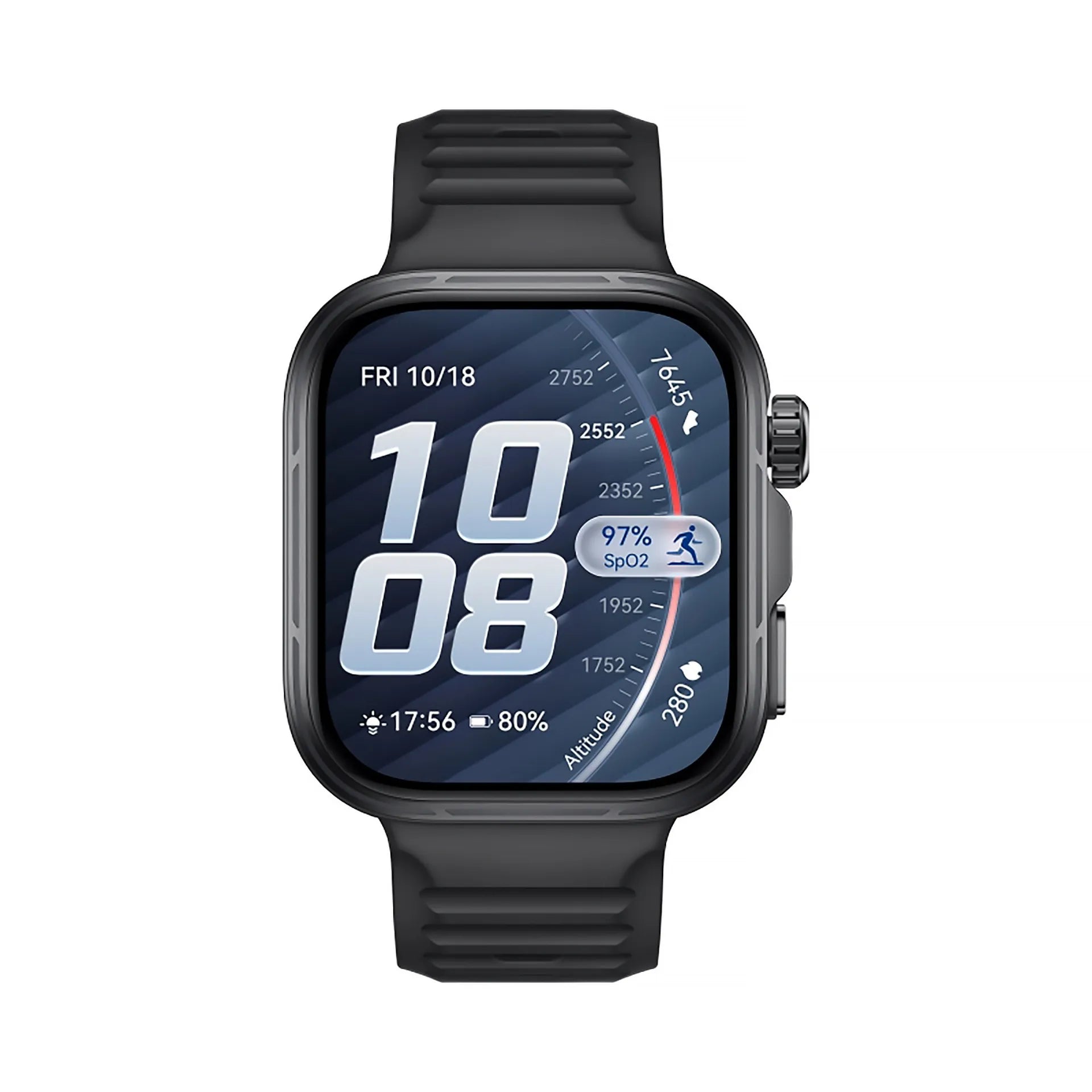 Huawei Fit 5 Pro Smartwatch – Fluoroelastomer Strap, Black