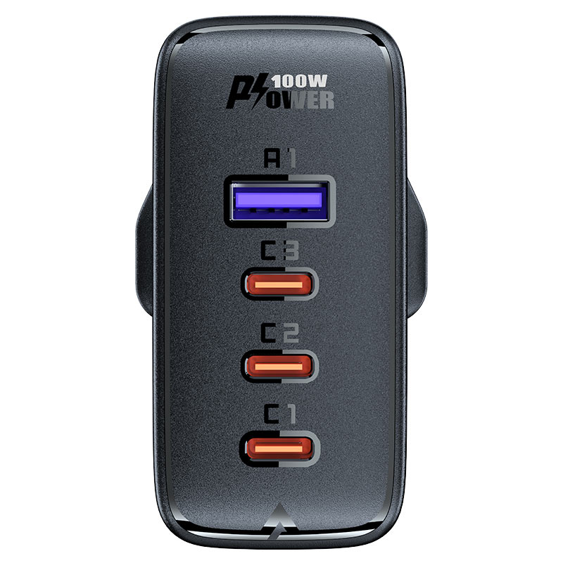 Acefast Fast Charge Wall Charger A40 PD100W GaN (3xUSB-C + USB-A) UK Acefast Fast Charge Wall Charger A40 PD100W GaN (3xUSB-C + USB-A) UK