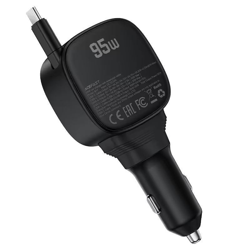 Acefast B17 Fast Charge Car Charger 95W - Black