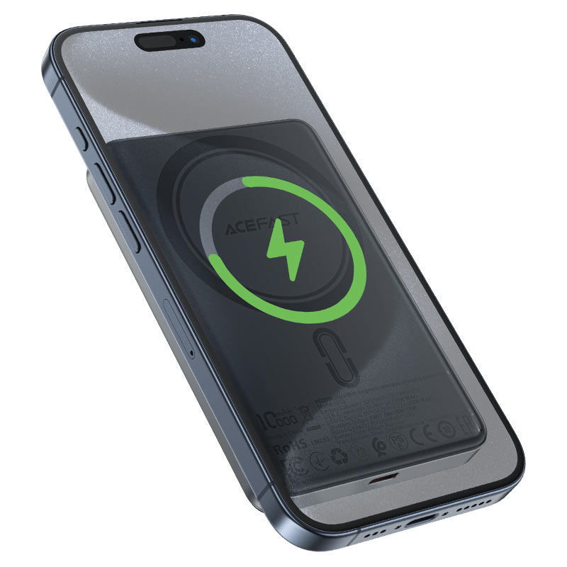 ACEFAST M8-5000 PD18W Ultra-Thin Magnetic Wireless Charging Power Bank ACEFAST M8-5000 PD18W Ultra-Thin Magnetic Wireless Charging Power Bank