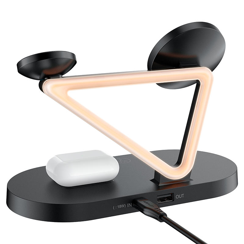 Fast Wireless Charger Desktop Holder AF-E9 3-in- Fast Wireless Charger Desktop Holder AF-E9 3-in-