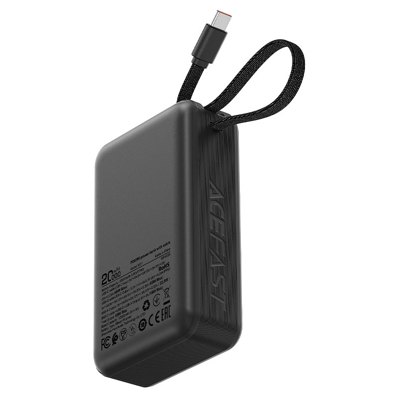 Acefast PWRup PD65W power bank with cable 20000mAh M21 Acefast PWRup PD65W power bank with cable 20000mAh M21