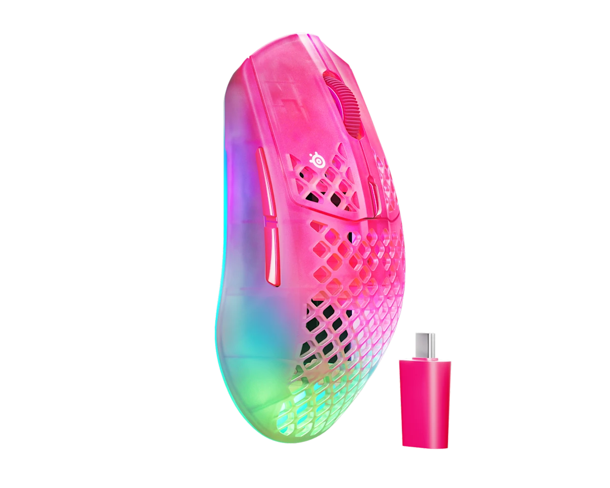 SteelSeries Aerox 3 WL Gen 2 Gaming Mouse – Magenta Haze SteelSeries Aerox 3 WL Gen 2 Gaming Mouse – Magenta Haze