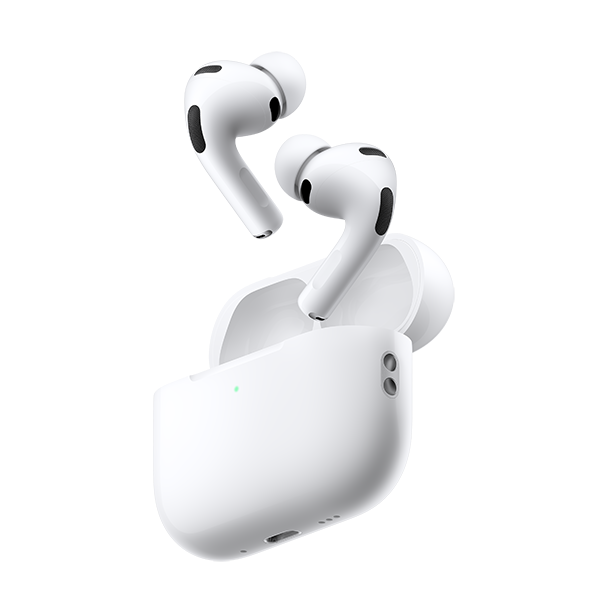 Apple AirPods Pro 3 wireless earbuds with MagSafe charging case, available for online shopping and delivery in Doha, Qatar.