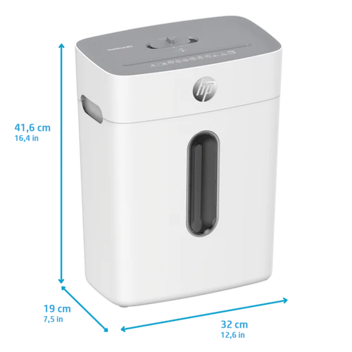 HP OneShred 8CC Cross-Cut Paper Shredder UK Version - Whaite HP OneShred 8CC Cross-Cut Paper Shredder UK Version - Whaite