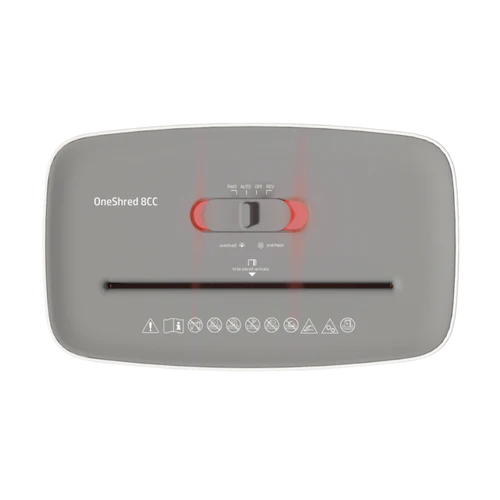 HP OneShred 8CC Cross-Cut Paper Shredder UK Version - Whaite HP OneShred 8CC Cross-Cut Paper Shredder UK Version - Whaite