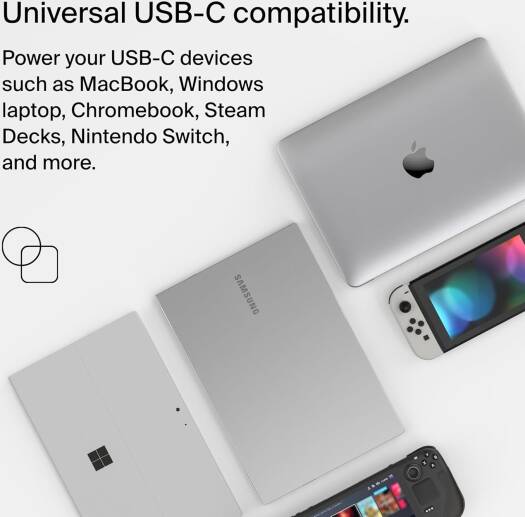 Belkin Connect USB-C Core GaN Laptop Power Adapter 100W - Black