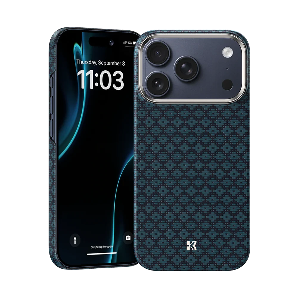 Benks ArmorGrid Kevlar Case for iPhone 17 Pro Max - Blue Benks ArmorGrid Kevlar Case for iPhone 17 Pro Max - Blue