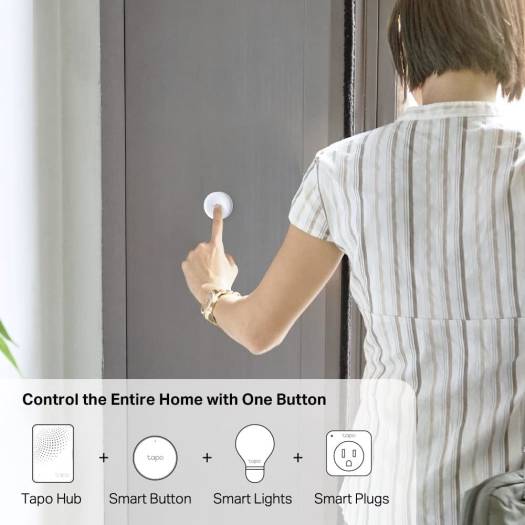 TP-Link Tapo S200B Smart Button, Works with Tapo Devices | Smart Home Control | Flexible Placement | Battery Powered | Tapo Hub Required