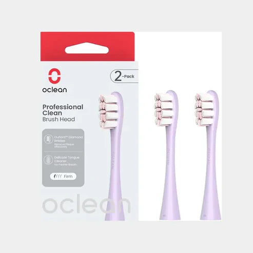 Oclean Professional Clean Brush Head (2-pk) Purple Color
