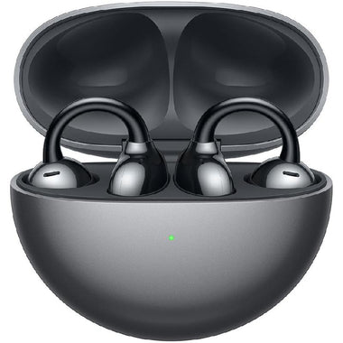 Huawei FreeClip Black wireless earbuds with open-ear clip design – Buy online in Qatar.