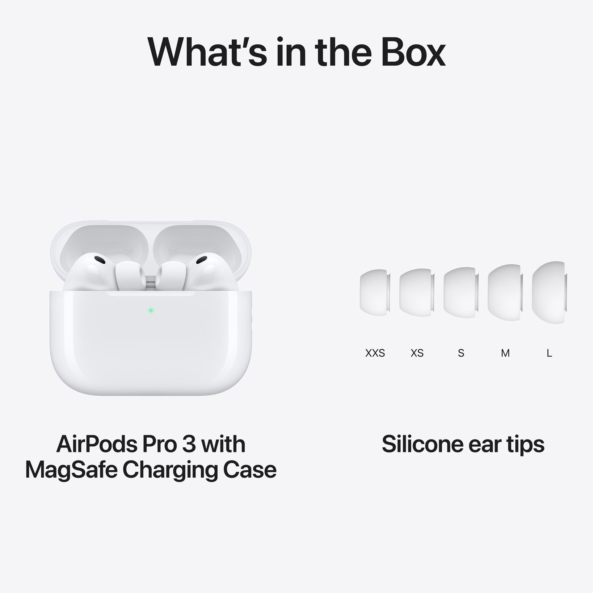Apple AirPods Pro 3 In-Ear True Wireless Earbuds, White Apple AirPods Pro 3 In-Ear True Wireless Earbuds, White