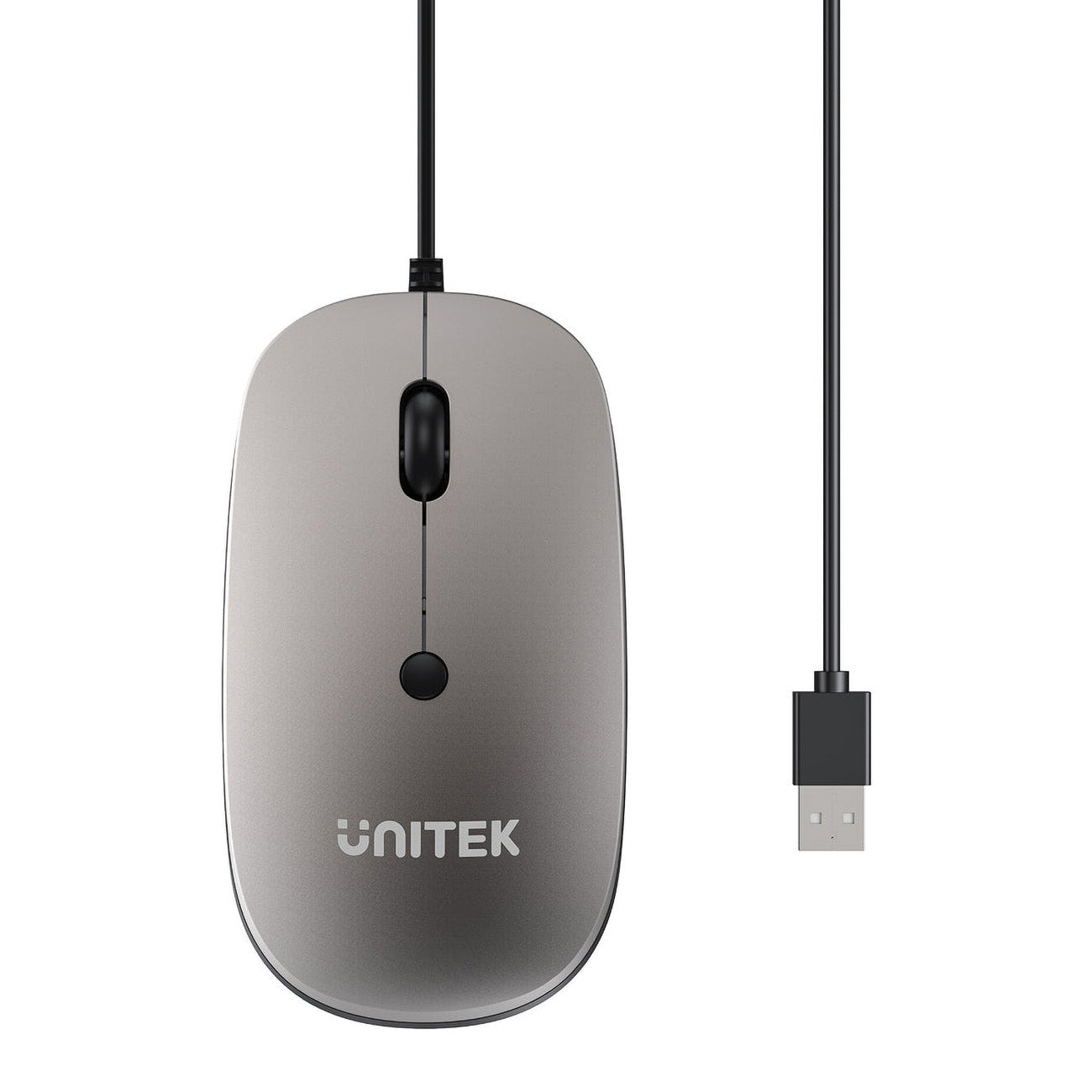Unitek SlimTrack Wired Mouse - Adjustable 1600 DPI