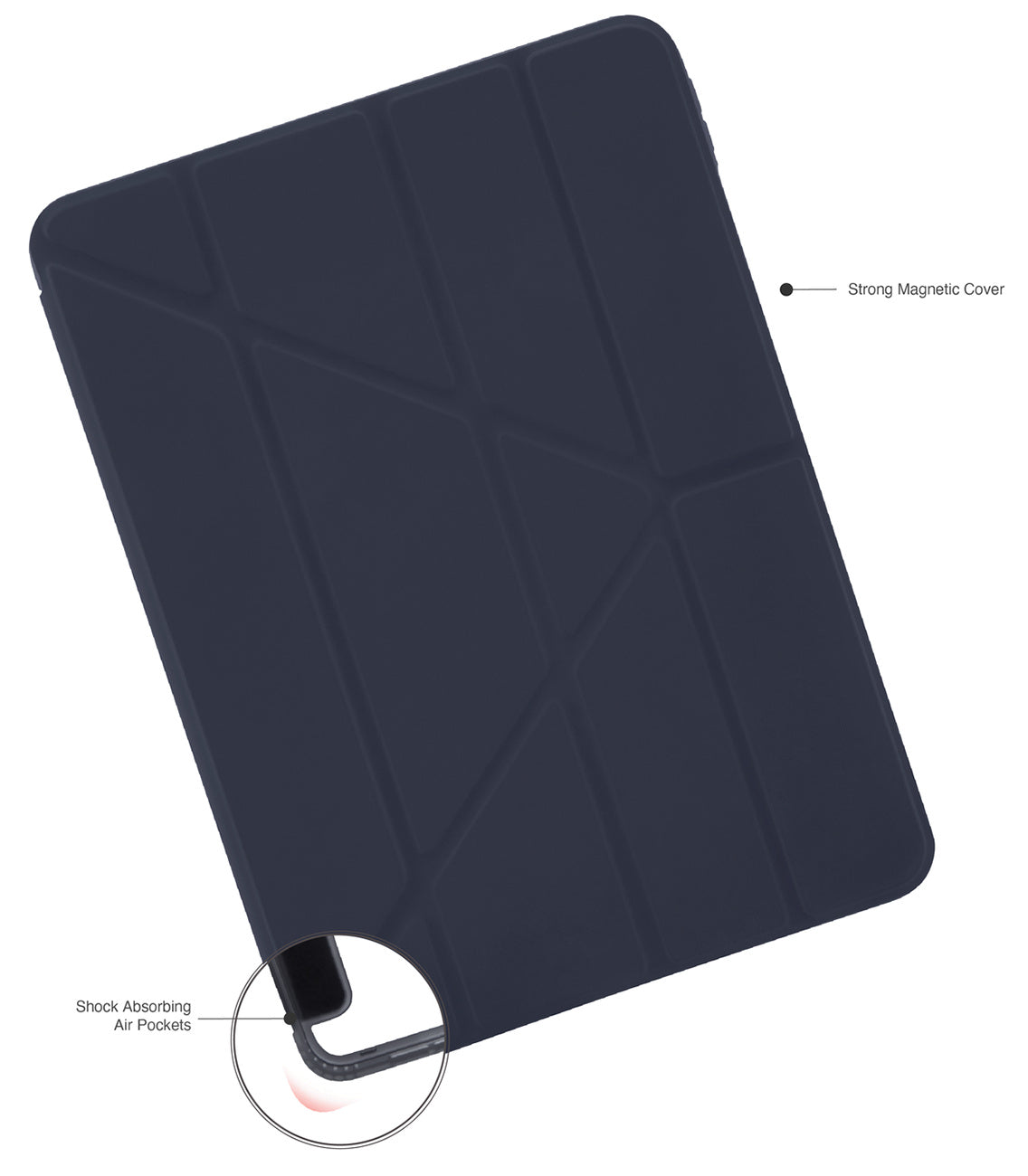 Pipetto Origami No.1 Original Case for iPad Pro 13 Inch 2024 - Navy Pipetto Origami No.1 Original Case for iPad Pro 13 Inch 2024 - Navy