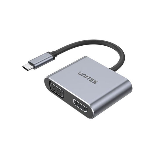 Unitek uHUB Q4 Lite 4-in-1 USB-C Hub with MST Dual Display and PD 100W