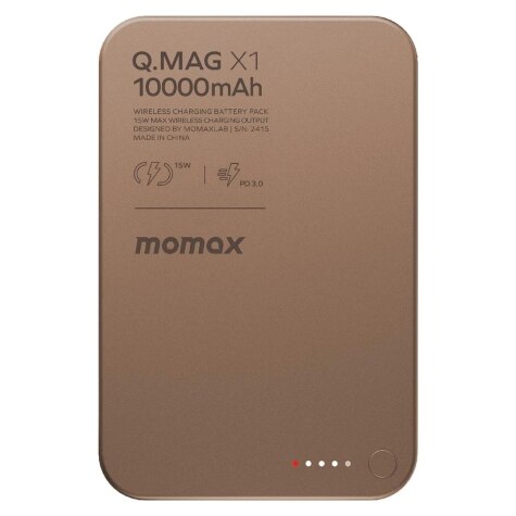 Momax Q.Mag X1 Magnetic Wireless Power Bank 10000mAh Gen 2 IP117AL2 Momax Q.Mag X1 Magnetic Wireless Power Bank 10000mAh Gen 2 IP117AL2