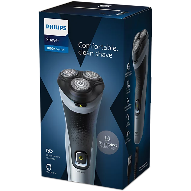 Philips 3000X Series Wet & Dry Electric Shaver (X3063)