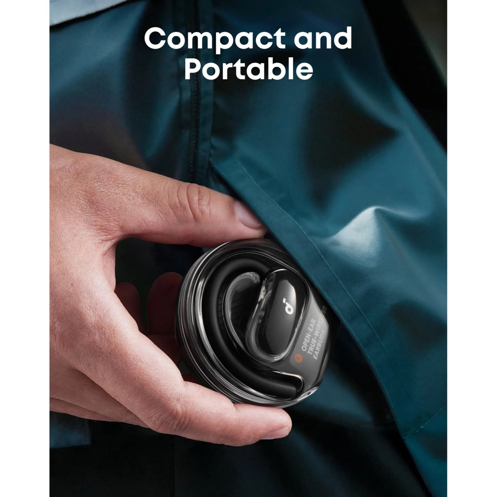Anker V40i Soundcore Open-Ear Wireless Earbuds, Black
