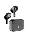 boAt Airdopes 163 wireless earbuds in black with ergonomic design and water resistance, available in Qatar.