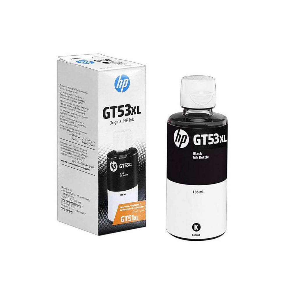 HP GT53XL 135-ml Black Original Ink Bottle HP GT53XL 135-ml Black Original Ink Bottle