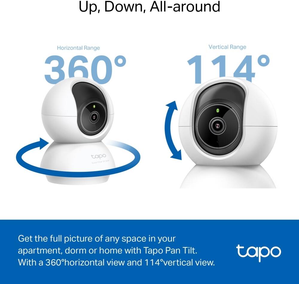 TP-Link Tapo C230 3K 5MP Pan & Tilt AI Home Security Camera - Indoor