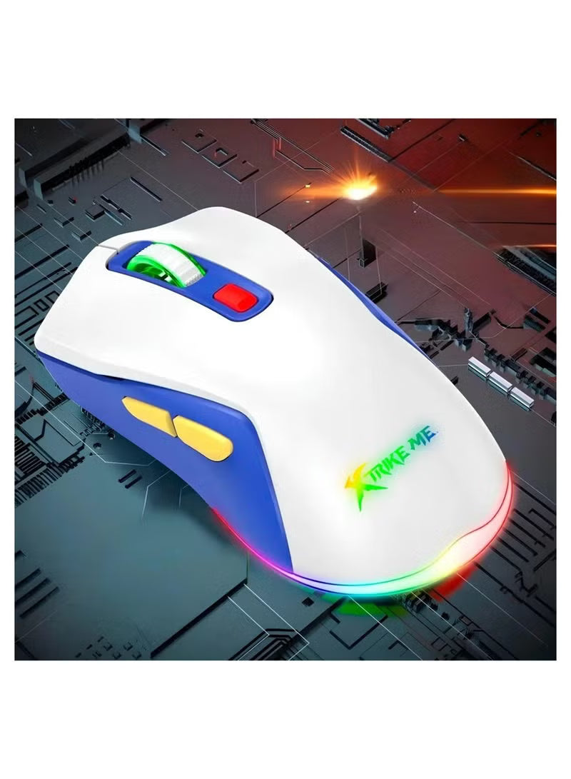 Xtrike Me GM-227 Wired Gaming Mouse - White