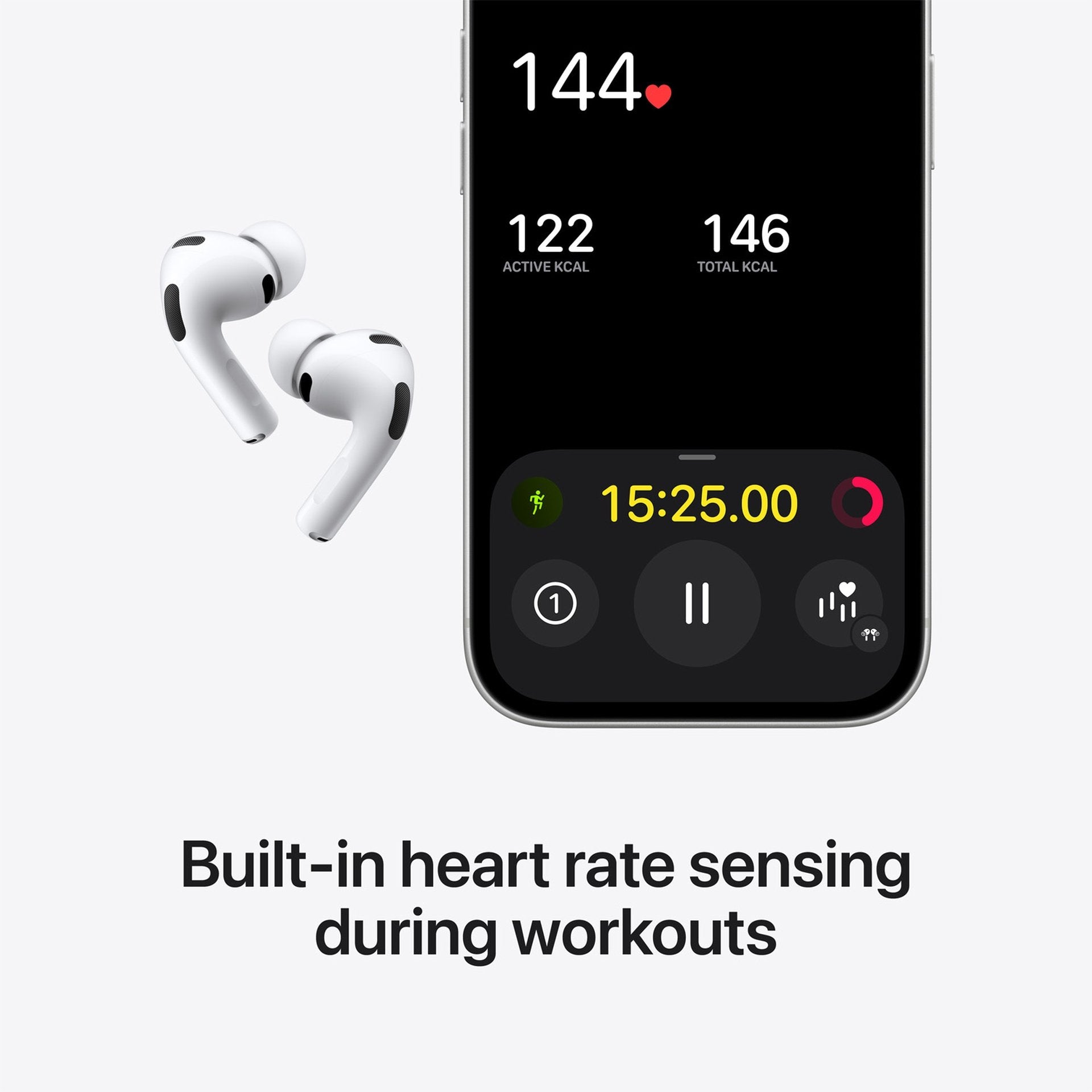 Apple AirPods Pro 3 In-Ear True Wireless Earbuds, White Apple AirPods Pro 3 In-Ear True Wireless Earbuds, White