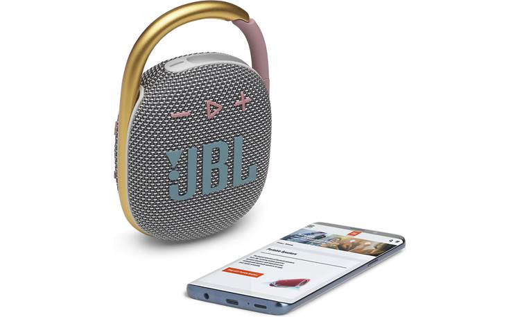 JBL Clip 4 Bluetooth Speaker - Grey