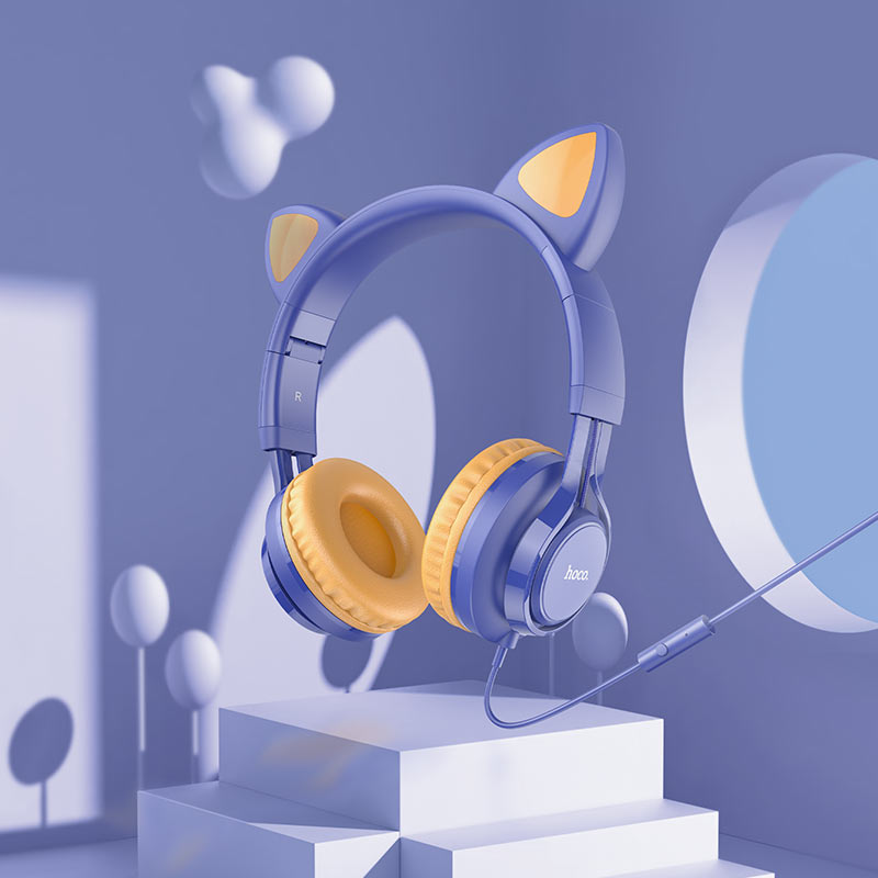 Hoco Headphones “W36 Cat ear” with mic Hoco Headphones “W36 Cat ear” with mic