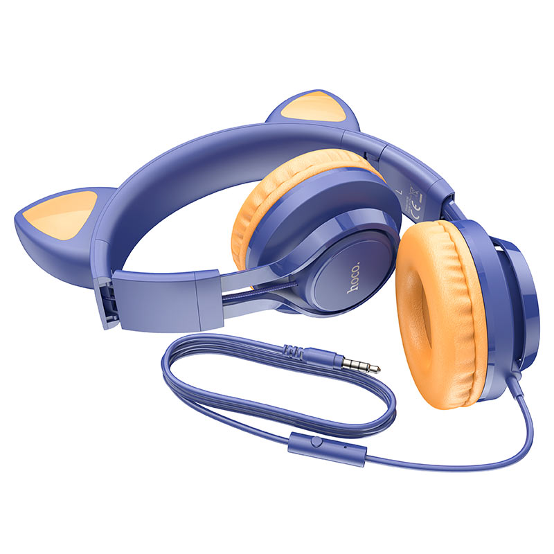 Hoco Headphones “W36 Cat ear” with mic Hoco Headphones “W36 Cat ear” with mic