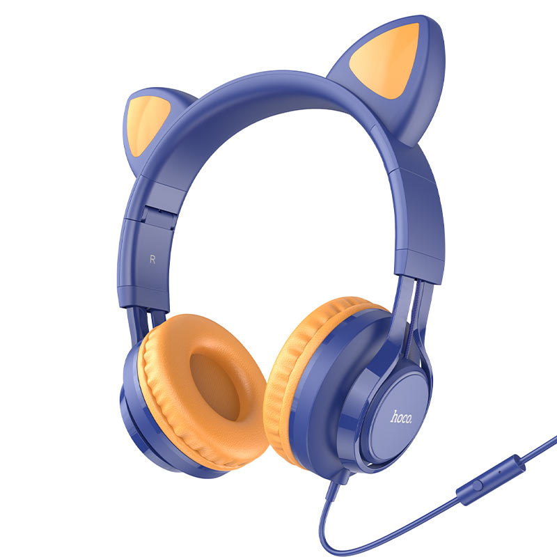 Hoco Headphones “W36 Cat ear” with mic Hoco Headphones “W36 Cat ear” with mic