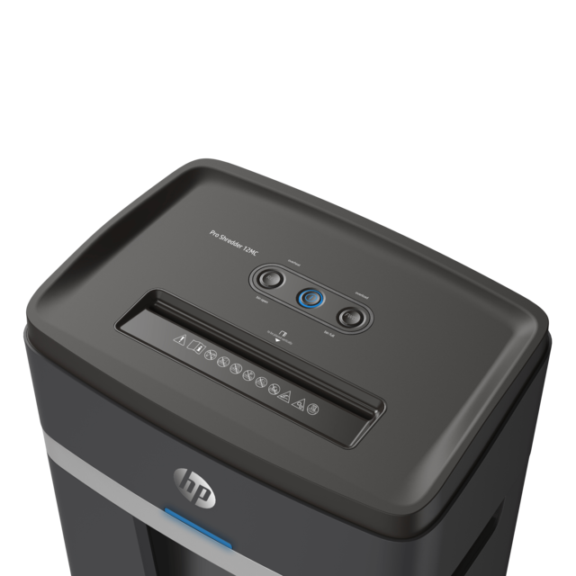 HP Pro Shredder 12MC Micro-Cut Paper Shredder UK Version - Black HP Pro Shredder 12MC Micro-Cut Paper Shredder UK Version - Black