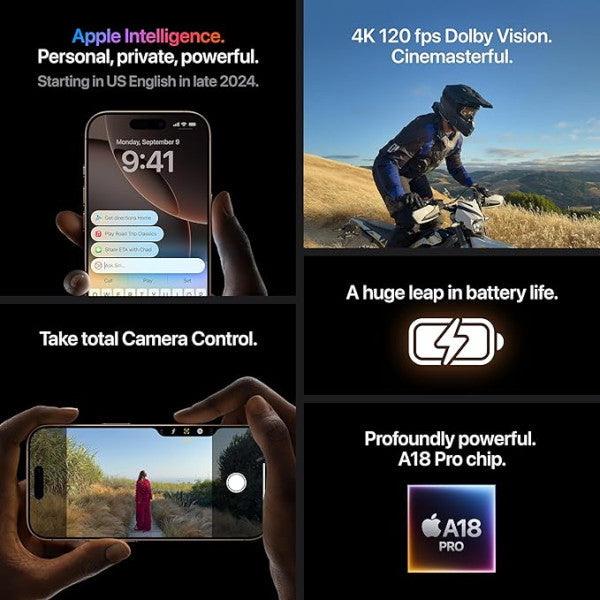 Apple iPhone 16 Pro 512GB - Black Titanium