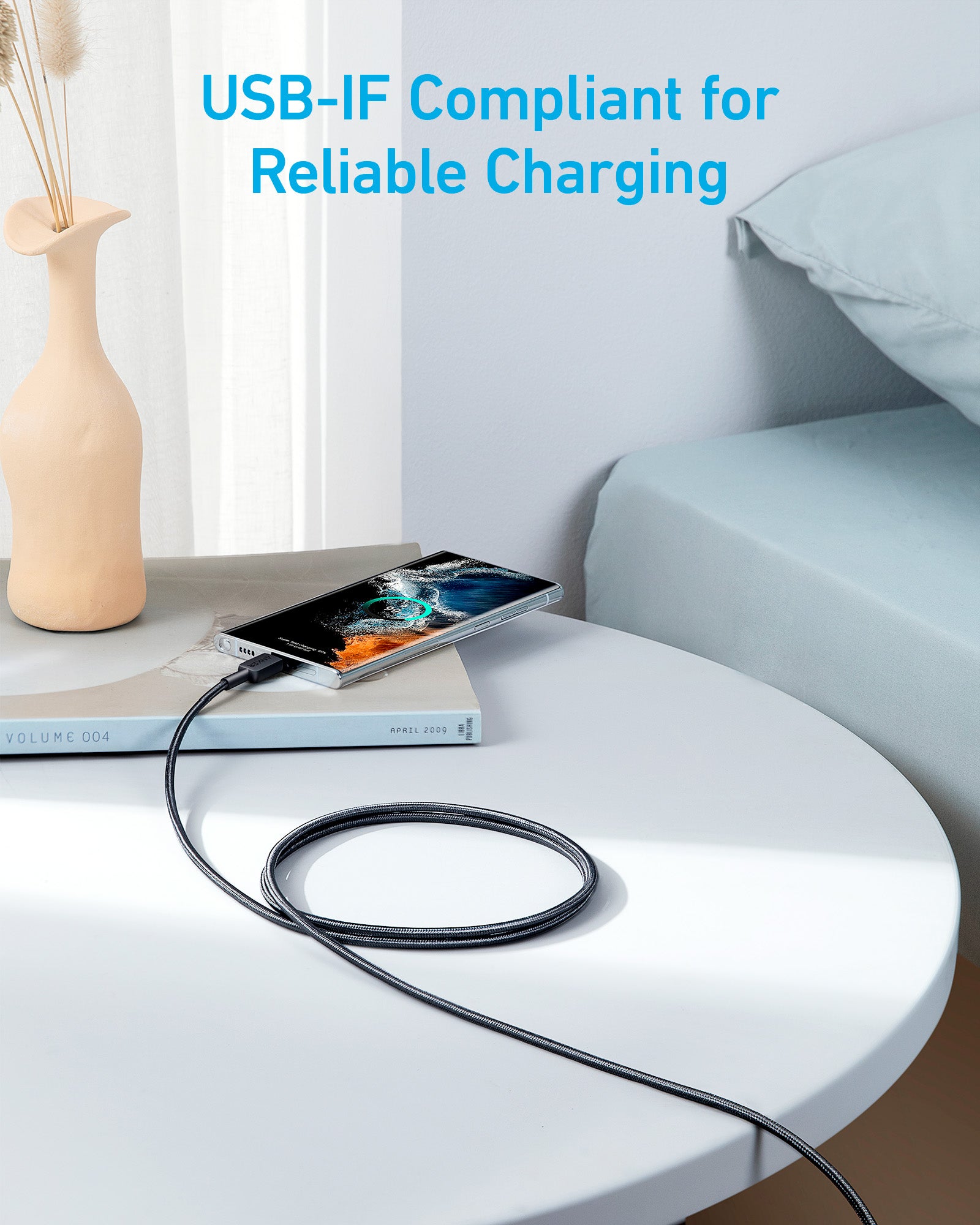 Anker 322 USB-C to USB-C Nylon Cable (1.8m/6ft) -Black Anker 322 USB-C to USB-C Nylon Cable (1.8m/6ft) -Black