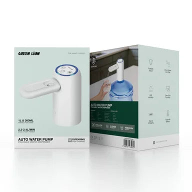 Green Lion Auto Water Pump Foldable Water Dispenser – White