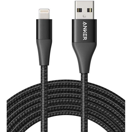 Anker PowerLine+ II Lightning (3m/10ft) C89 - Black Anker PowerLine+ II Lightning (3m/10ft) C89 - Black